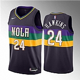 Men's New Orleans Pelicans #24 Jordan Hawkins Purple 2023 Draft City Edition Stitched Basketball Jersey,baseball caps,new era cap wholesale,wholesale hats